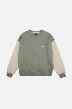 Women's Color Block Oversized Sweater Iron Veil