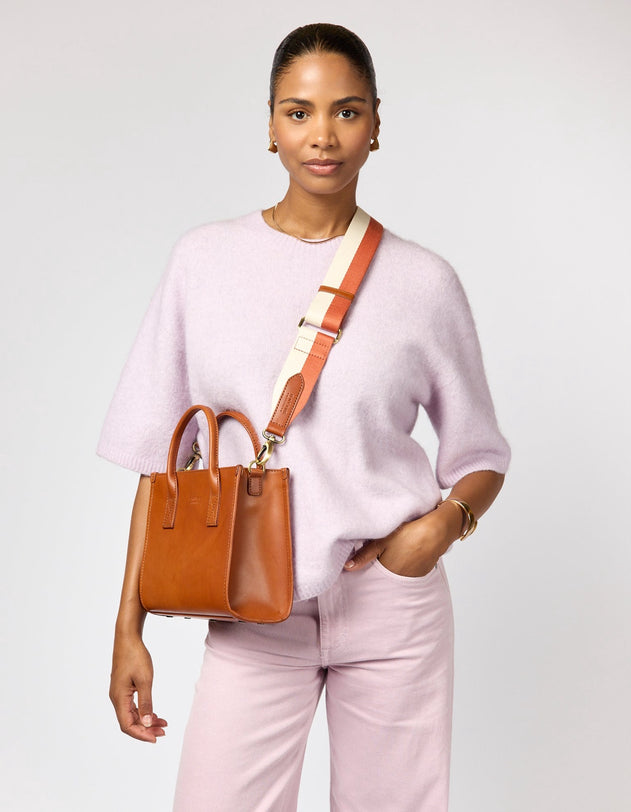 Jackie Midi Tas Cognac