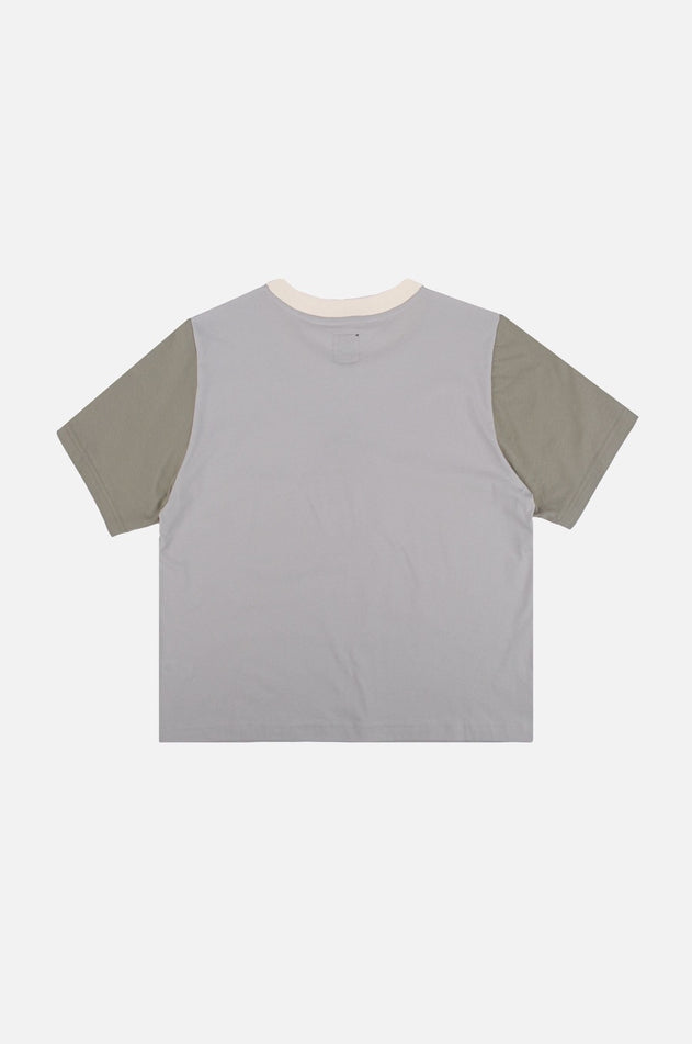 Color Block T-shirt Steel Haze Grey
