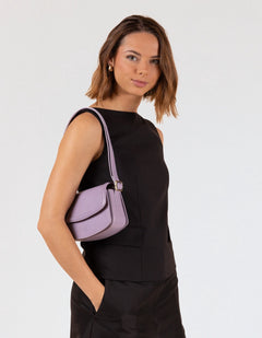 Kendalini Classic Leather Bag Lavender
