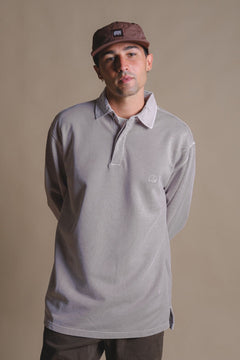 Polo Sweater Island Fossil Grey