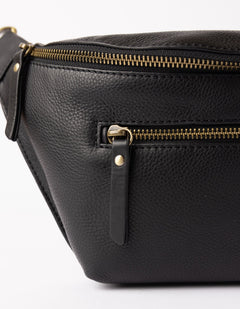 Drew Bum Bag Soft Grain Leather Black