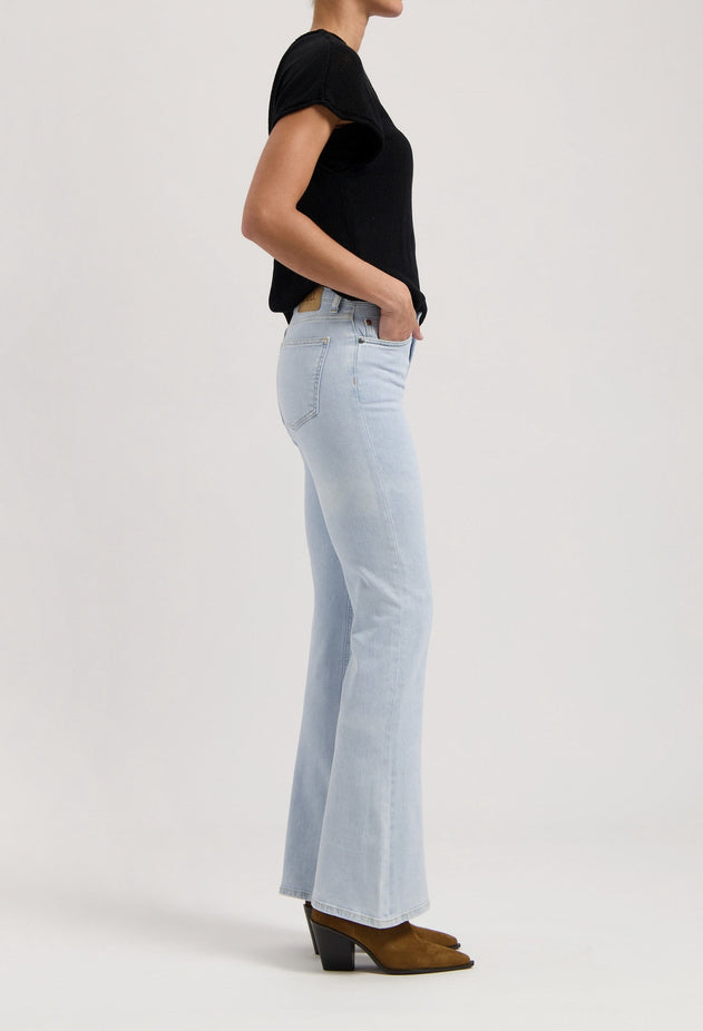 Isy High Flared Jeans Light Stone