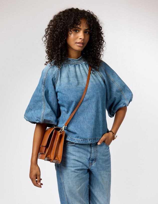 Harper Classic Leather Cognac