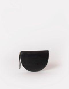 Laura Muntportemonnee Zwart, Classic leer