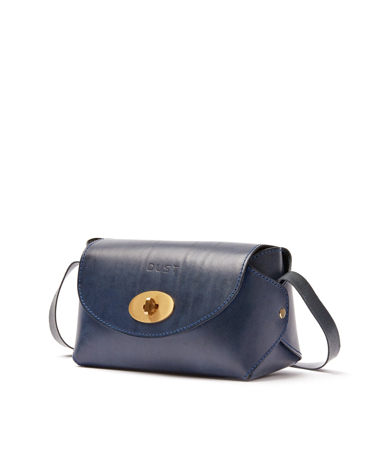 The Small Box Leather Bag Blue