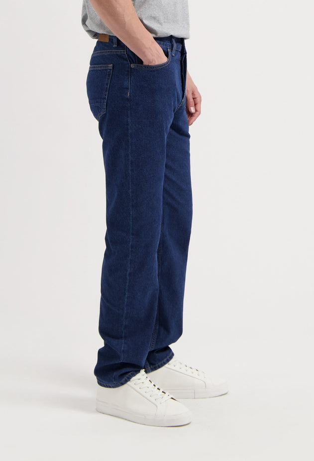 John Mid Straight Jeans Stone Indigo