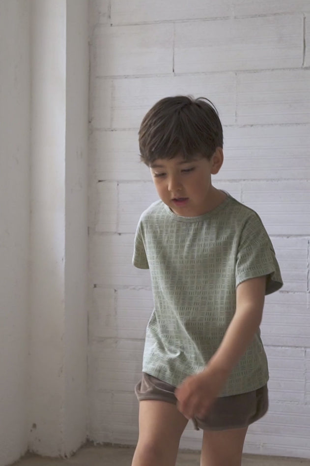 Kid's Haco Oversized T-Shirt Wicker Green