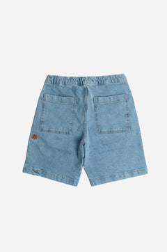 Recycled Denim Climber Shorts Ozone Light Wash