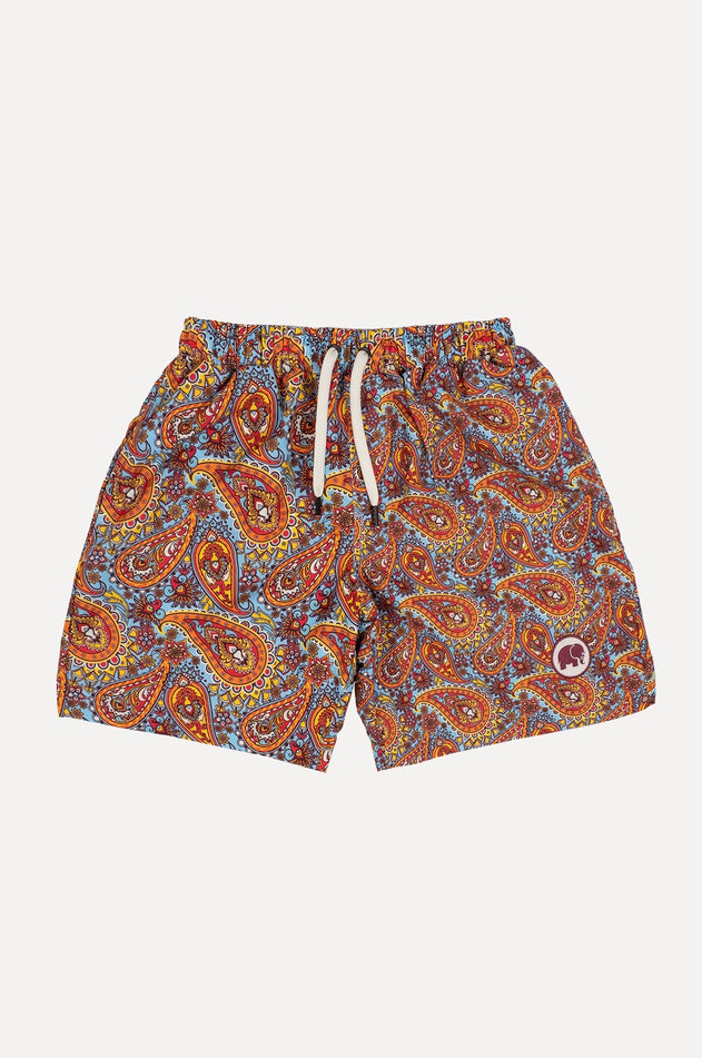 Caribbean Paisley Zwemshort Groen