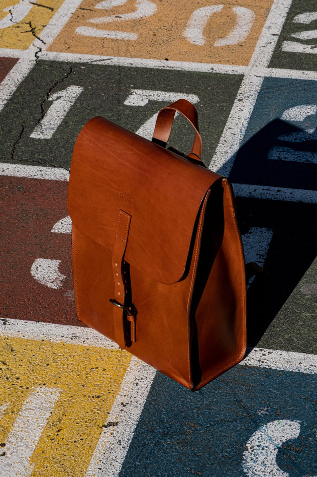 Mod 120 Cuoio Leren Rugzak Bruin