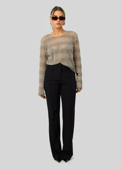 Jagger Flare Trousers Black