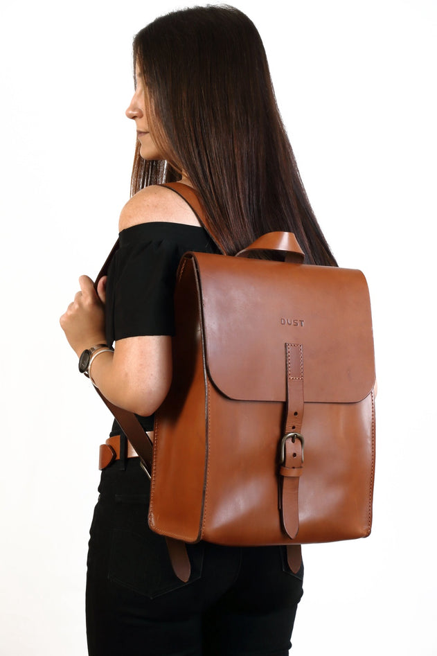 Mod 120 Cuoio Leren Rugzak Bruin