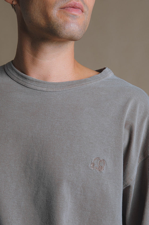 T-shirt Stone Gray Grijs