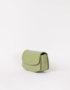Kendalini Classic Leather Bag Tea Green
