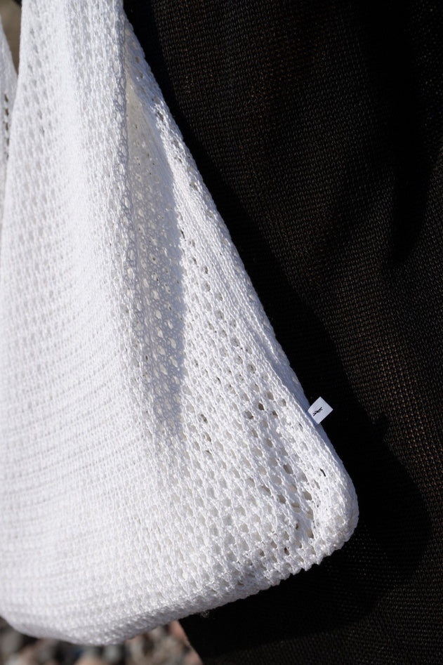 Mare Linen Summer Bag White