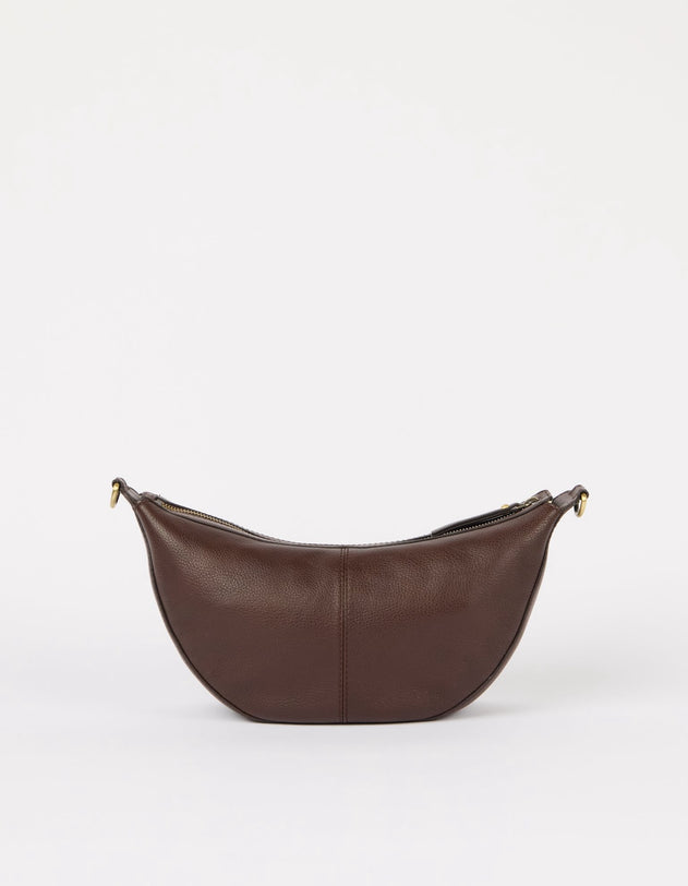 Leo Twisted Handle Tas Chocoladebruin