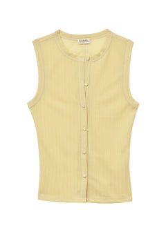 Chiara Fitted Top Butter Yellow