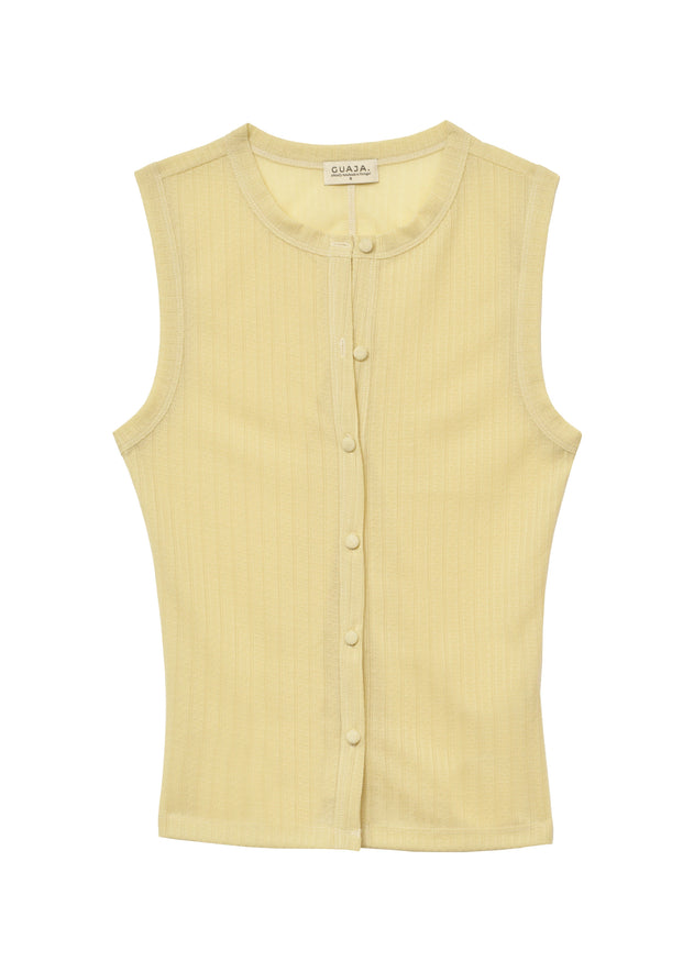 Chiara Fitted Top Butter Yellow