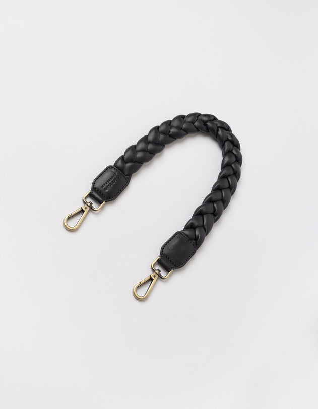 Braided Shoulder Tasriem Zwart