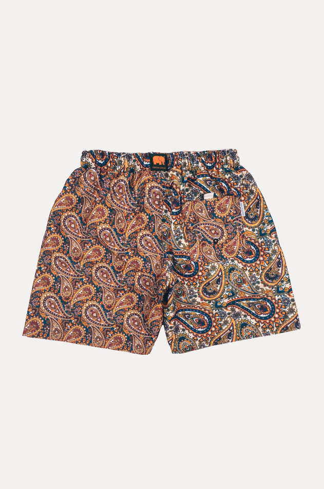 Ocean Paisley Zwemshort Groen