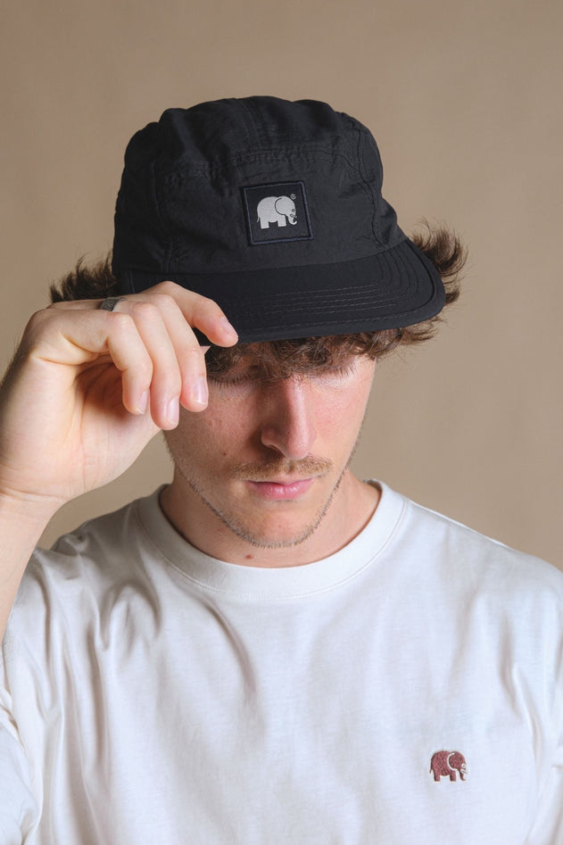 Five Panel Cap Zwart