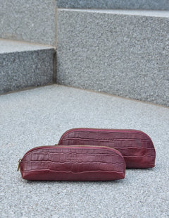 O My Bag Etui Klein Donkerkersrood
