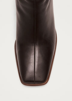 East Leather Boots Coffee Brown