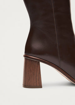 East Leather Boots Coffee Brown