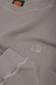 Essential Pigment Heavyweight Sweater Elephant Skin