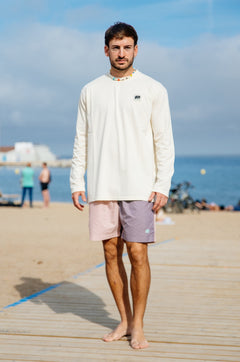Color Block Zwemshort Mauve Purple