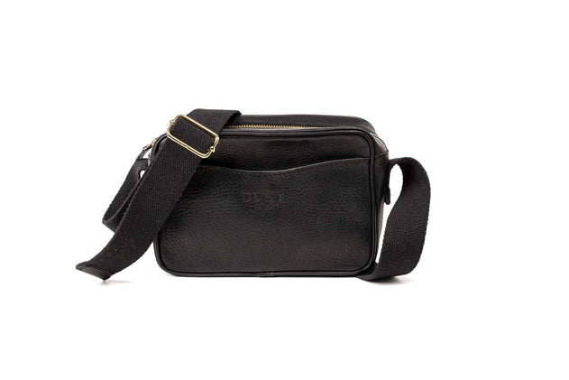 Sausalito Leren Crossbodytas Zwart