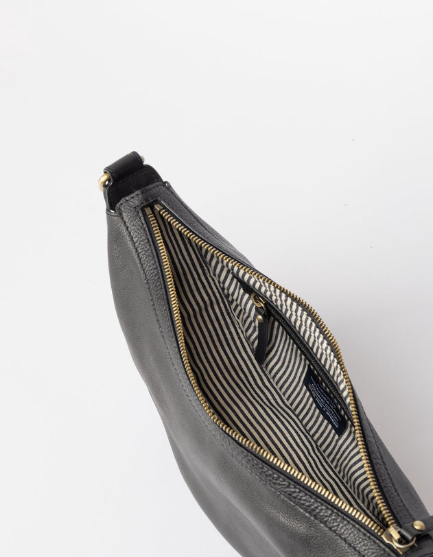 Leo Twisted Handle Tas Zwart