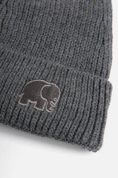 Safor Rib Knit Muts Heidegrijs