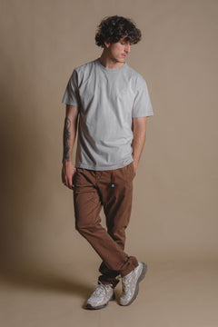 T-shirt Island Fossil Grijs