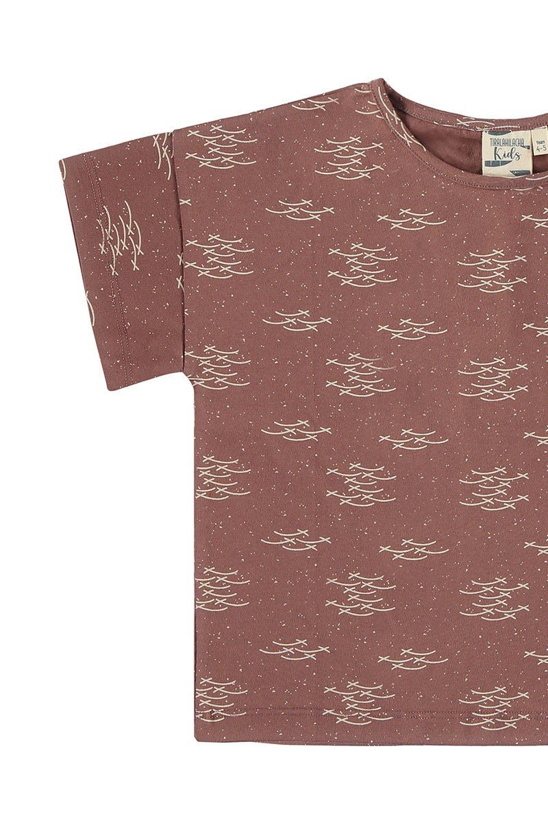 Erin Kinder T-shirt Fish School Mauve