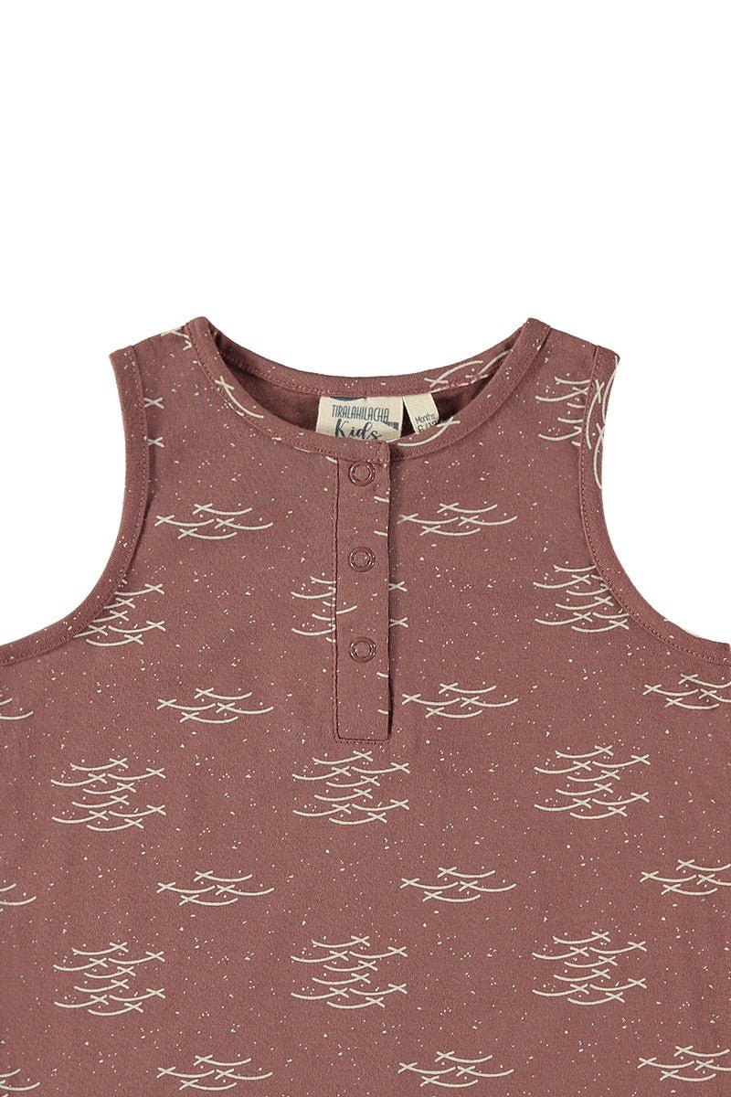 Baby's Elgar Jumpsuit Fish School Mauve