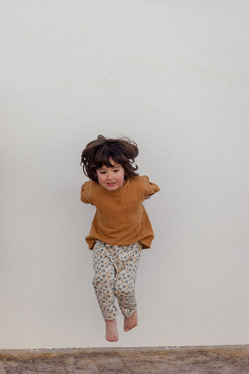 Edel Kinder Katoenen Broek Koraal
