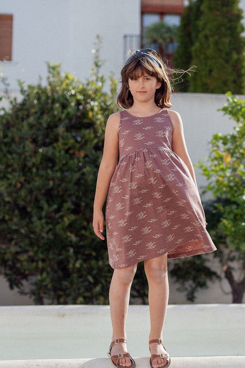 Kids' Edlin Dress Mauve Fish