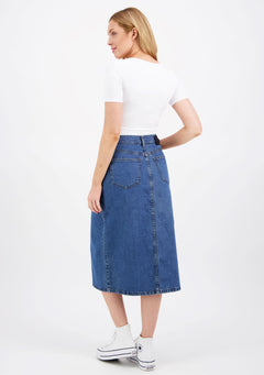 Ellen Denim Skirt Medium Blue