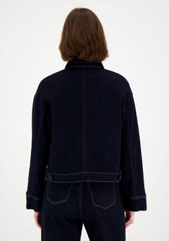 Elsie Denim Jacket Dark Blue