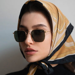 Emin Sunglasses Gold Olive