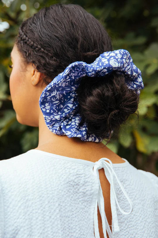 Extra Large Scrunchie Blue Meadow