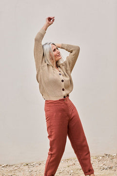 Faren Linen Trousers Rooibos Red