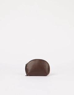 Make up Case Small Soft Grain Chocolate Brown