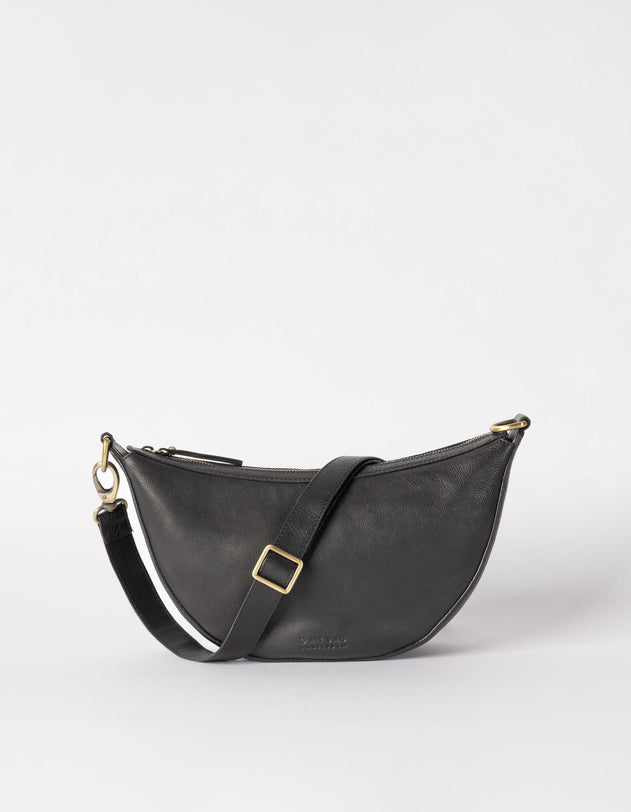 Leo Twisted Handle Tas Zwart