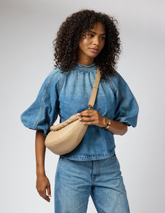 Leo Twisted Handle Tas Zand