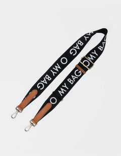 Canvas Logo Tasriem Zwart & Cognac