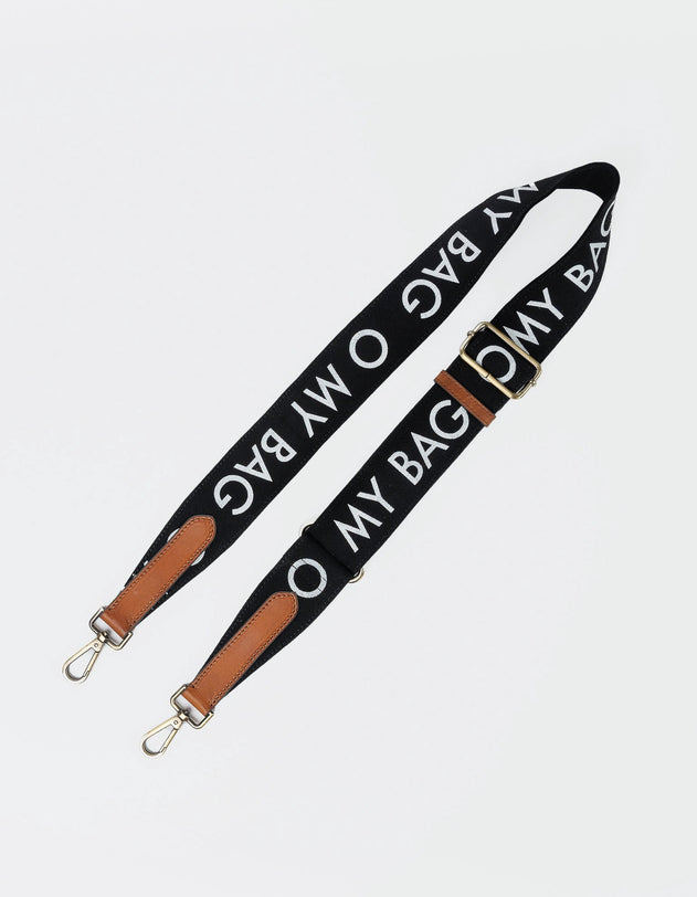 Canvas Logo Tasriem Zwart & Cognac