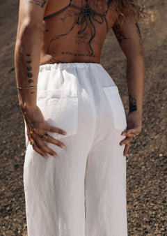 Mai Linnen Broek Wit